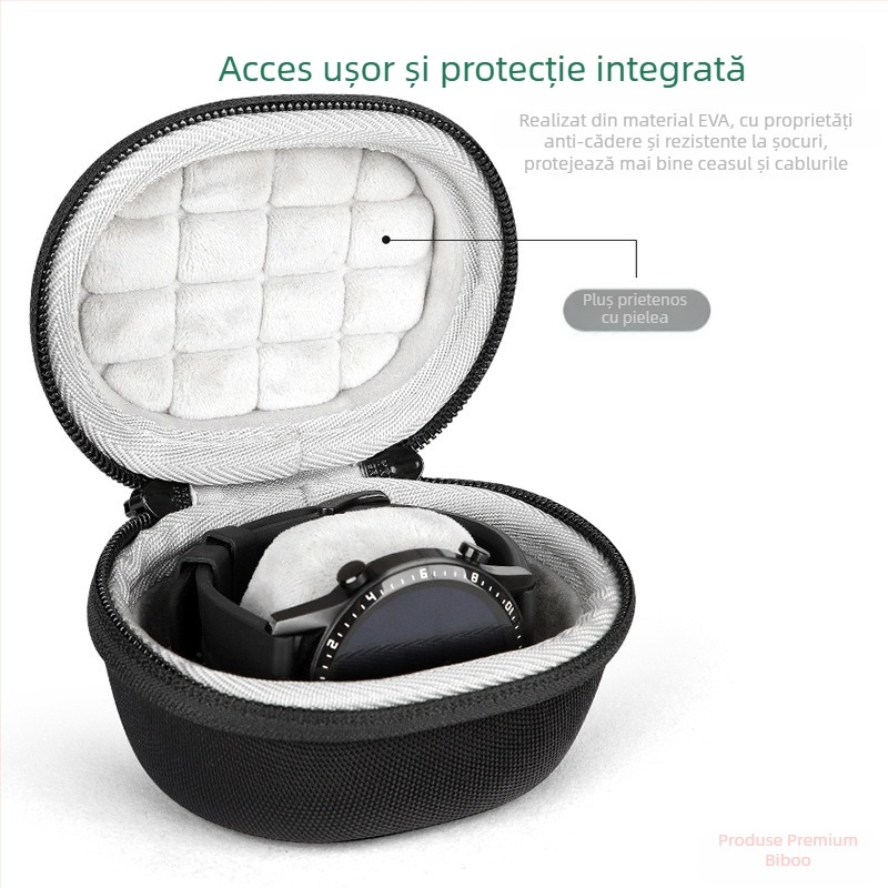 Geantă de depozitare pentru ceas sport inteligent Apple iWatch 7/6 generație, cutie pentru ceas Huawei GT2/3