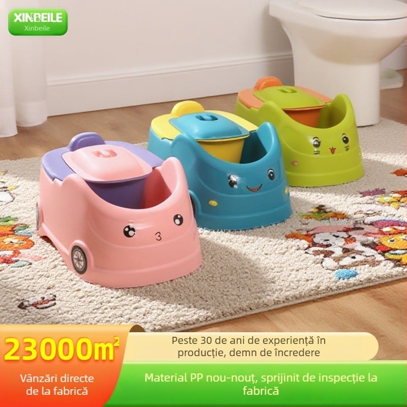 Xinbeile Kidsren's Toaletă rezistentă la stropire Toaletă pentru bebeluși Toaletă pentru femei Toaletă pentru băieți Pisoar auto Toaletă mare Artefact