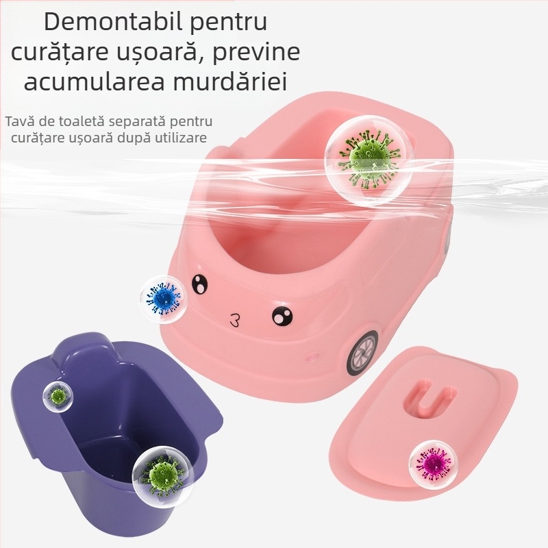 Xinbeile Kidsren's Toaletă rezistentă la stropire Toaletă pentru bebeluși Toaletă pentru femei Toaletă pentru băieți Pisoar auto Toaletă mare Artefact