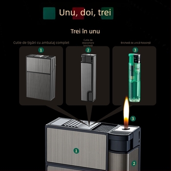 Toc de țigară portabil personalizat, cu artificii, integrat, cu dublă utilizare, toc de țigară creativ trei într-unul pentru cadouri de iubit, en-gros