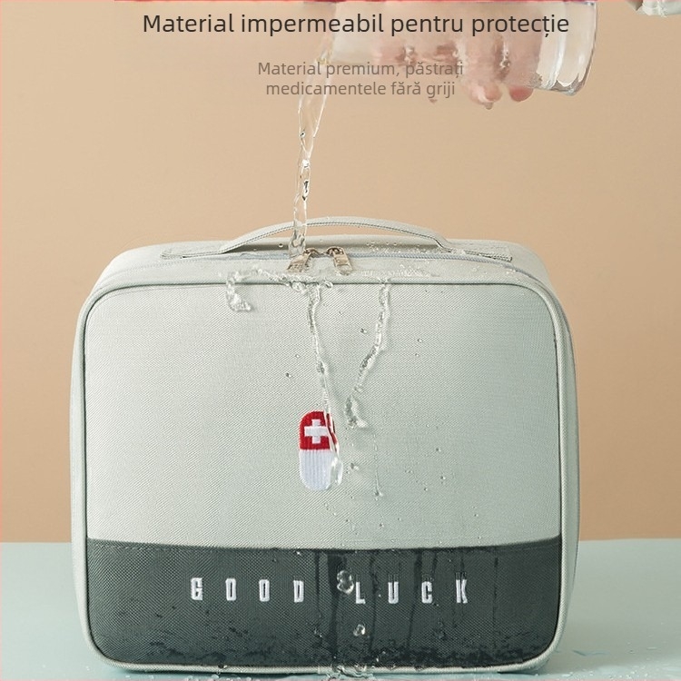 Geantă medicală portabilă, geantă portabilă pentru medicamente, geantă de urgență, geantă impermeabilă pentru depozitarea medicamentelor, geantă de prim ajutor pentru călătorie, geantă de prevenire a epidemiilor, geantă pentru medicamente