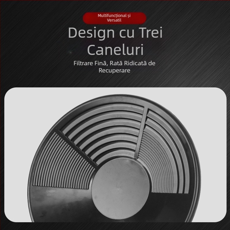 Sită portabilă pentru spălarea aurului, ecluză mică pentru râu, tavă mare de spălat aur, instrument de spălat pentru mineritul aurului