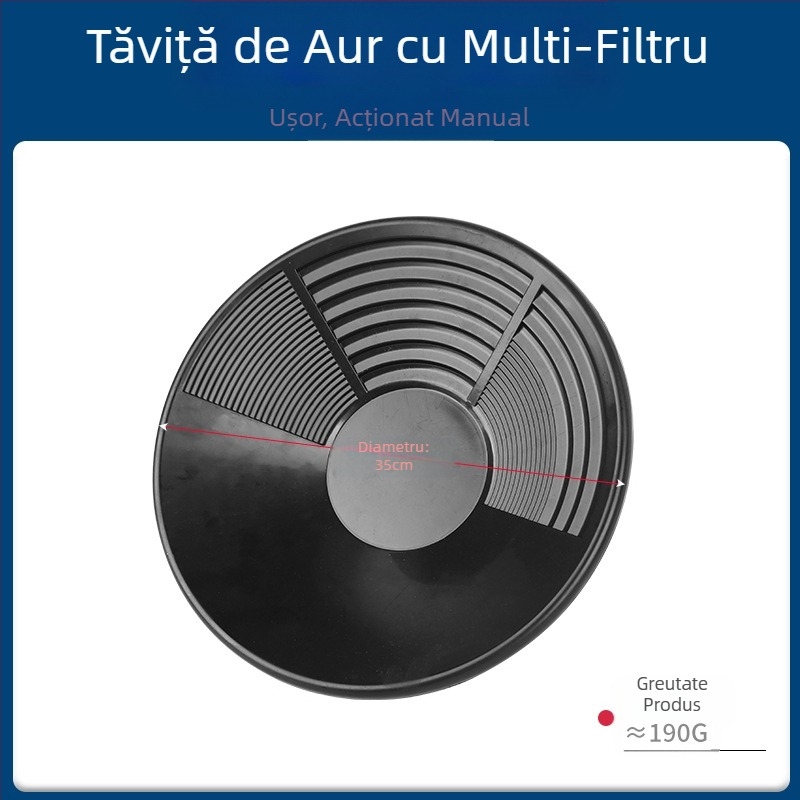 Sită portabilă pentru spălarea aurului, ecluză mică pentru râu, tavă mare de spălat aur, instrument de spălat pentru mineritul aurului