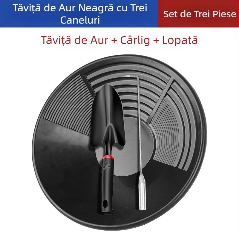 Sită portabilă pentru spălarea aurului, ecluză mică pentru râu, tavă mare de spălat aur, instrument de spălat pentru mineritul aurului