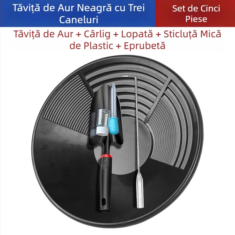 Sită portabilă pentru spălarea aurului, ecluză mică pentru râu, tavă mare de spălat aur, instrument de spălat pentru mineritul aurului
