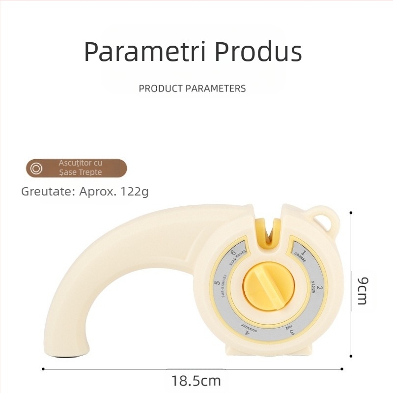 Ascuțitor de cuțite multifuncțional șase-în-unu, foarfece de bucătărie de uz casnic, piatră de ascuțit cuțite de bucătărie, ascuțitor de cuțite