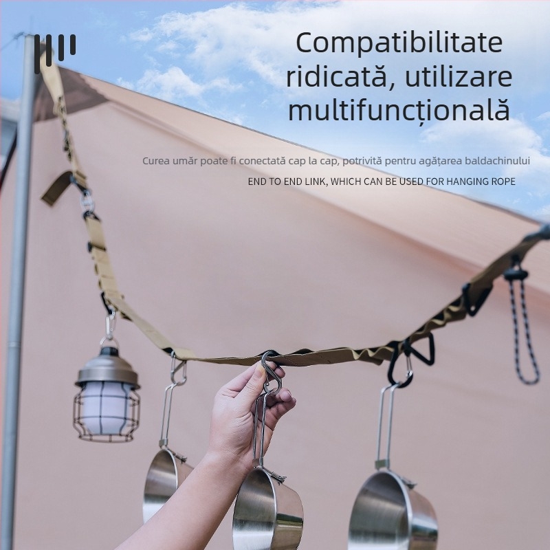 În aer liber Camping agățat frânghie multifuncțională arbitrară curea reglabilă lungă Crossbody rucsac agățat curea baldachin curea