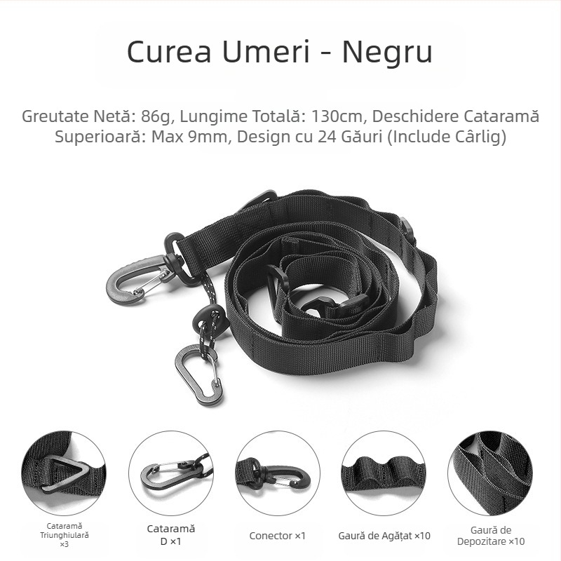 În aer liber Camping agățat frânghie multifuncțională arbitrară curea reglabilă lungă Crossbody rucsac agățat curea baldachin curea