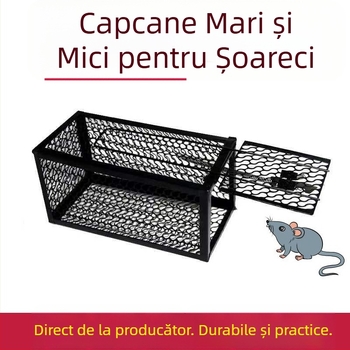 Capcană de șobolani de interior de la producător, cușcă sensibilă pentru șoareci din metal, fier, pentru uz casnic, extrem de eficientă în exterminarea șobolanilor