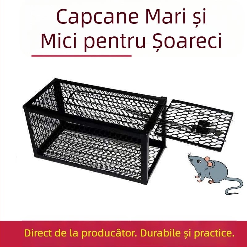 Capcană de șobolani de interior de la producător, cușcă sensibilă pentru șoareci din metal, fier, pentru uz casnic, extrem de eficientă în exterminarea șobolanilor