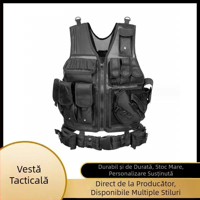 Vestă tactică de camuflaj pentru echipamente de aventură în aer liber, vestă amfibie de aventură pe teren, vestă CS, vestă multifuncțională pentru pui