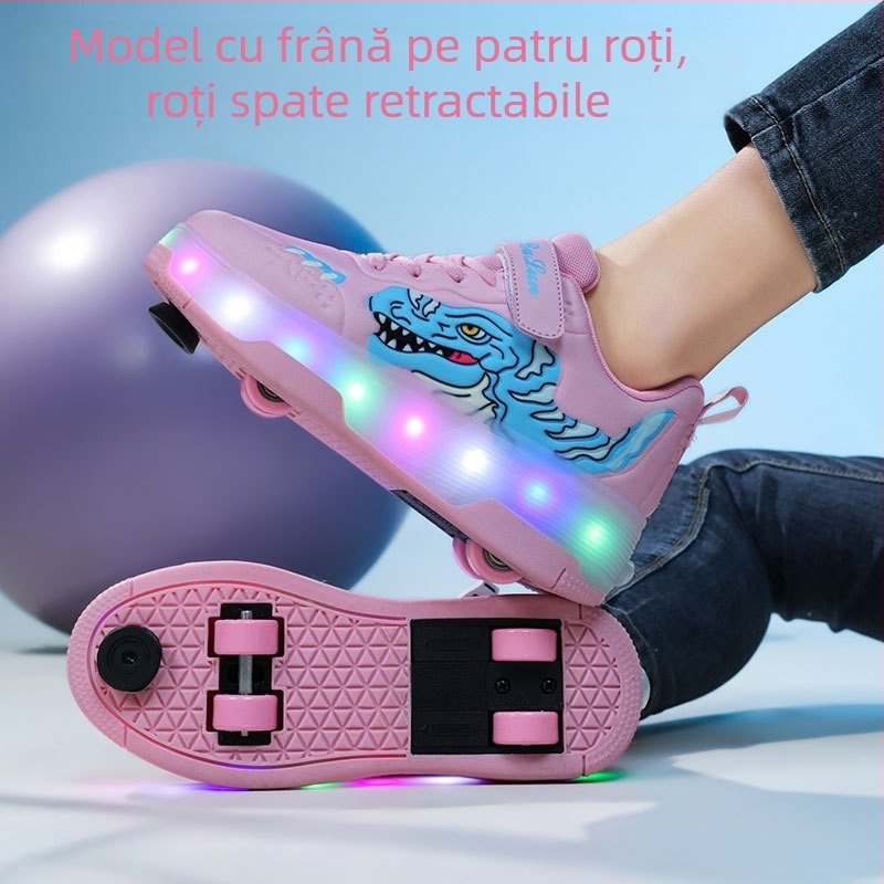 Pantofi Heelys din magazinul din fabrică pentru fete, invizibili, retractabile cu patru roți, pentru copii, pentru studenți, 2025, noi pantofi de patinaj pentru băieți