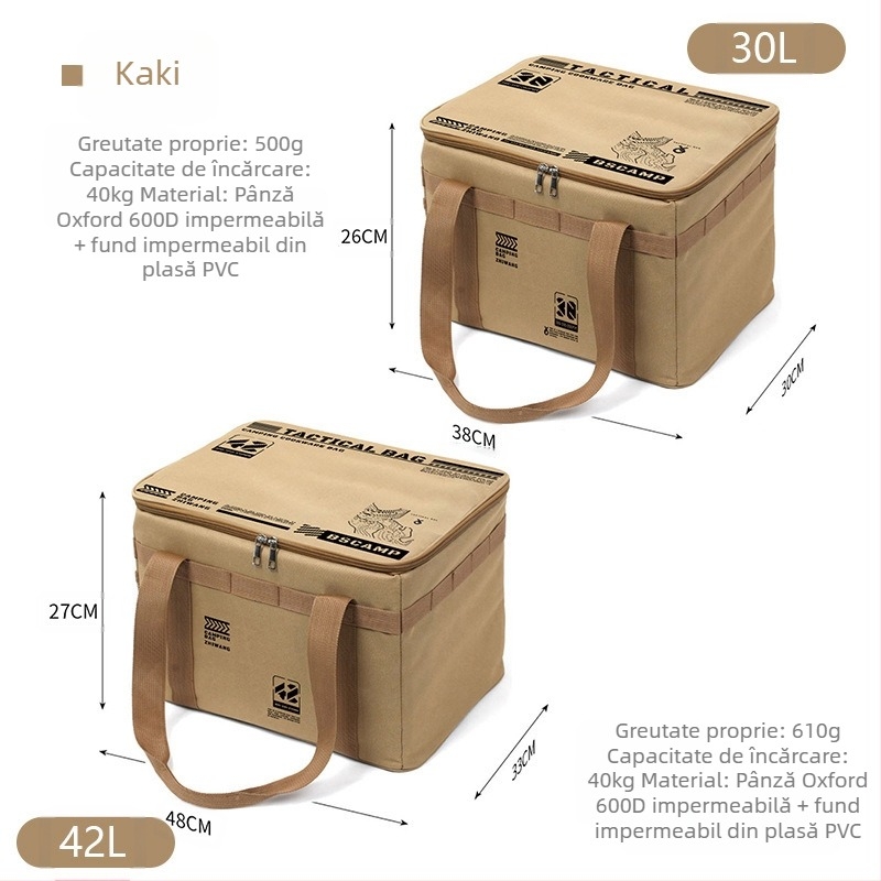 [Capacitate super mare] Geantă tactică de depozitare în aer liber, geantă de scule pentru camping, geantă de mână pentru alpinism, geantă de călătorie pentru camping în aer liber