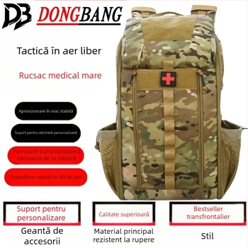 Rucsac tactic medical pentru camping în aer liber, alpinism, rucsac sport de mare capacitate, geantă de urgență multifuncțională pentru depozitare