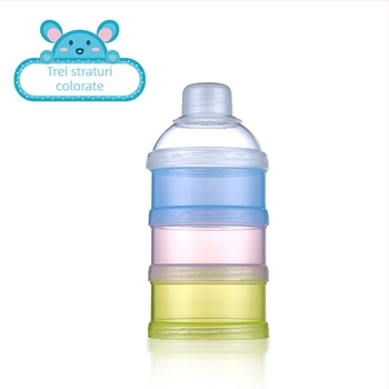 Cutie de lapte praf pentru nou-născuți, grad alimentar PP pudră, cutie de depozitare multifuncțională pentru lapte praf, capacitate mare, portabilă, sigilată, pentru ieșire