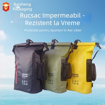 Rucsac transfrontalier din PVC pentru sporturi în aer liber, impermeabil, geantă de călătorie pentru bărbați, rucsac pentru calculator pentru studenți, alpinism și camping