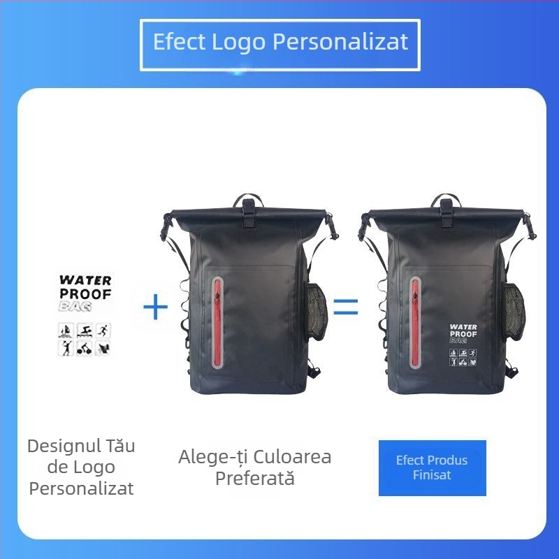 Rucsac transfrontalier din PVC pentru sporturi în aer liber, impermeabil, geantă de călătorie pentru bărbați, rucsac pentru calculator pentru studenți, alpinism și camping