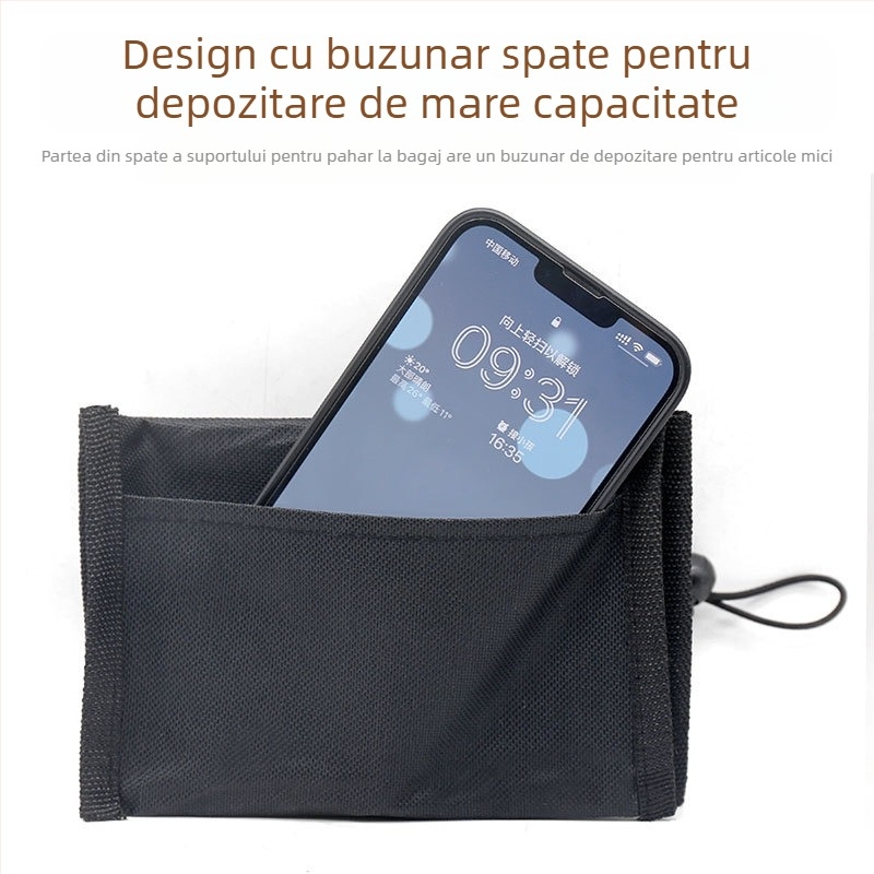 Suport pentru valiza de depozitare, din pânză Oxford, capac pentru ceașcă termos, capac protector pentru ceașcă de bagaje, geantă de depozitare pentru ceai cu lapte și băuturi, capac pentru ceașcă