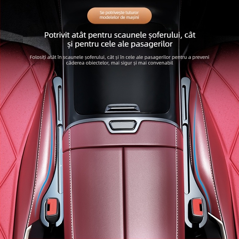 Cutie de depozitare transfrontalieră, scaun auto derulant, dop etanș, bandă de protecție pentru umplerea golurilor laterale ale scaunului auto
