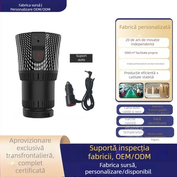 Frigider auto portabil transfrontalier, cană de refrigerare rapidă, cană mică de refrigerare cu semiconductori, cană caldă și rece pentru uz casnic