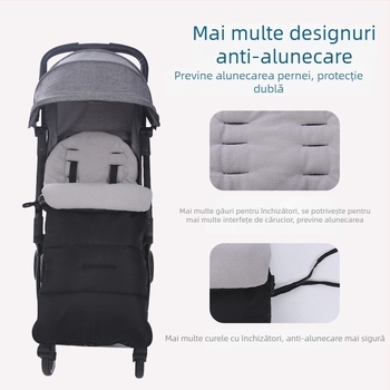 Pernă pentru cărucior pentru copii, peisaj înalt, umbrelă auto, multifuncțională, parbriz, pernă pentru dormit, husă pentru picioare, patru anotimpuri, universală, toamnă și iarnă