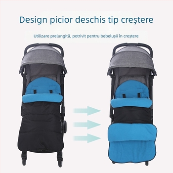 Pernă pentru cărucior pentru copii, peisaj înalt, umbrelă auto, multifuncțională, parbriz, pernă pentru dormit, husă pentru picioare, patru anotimpuri, universală, toamnă și iarnă