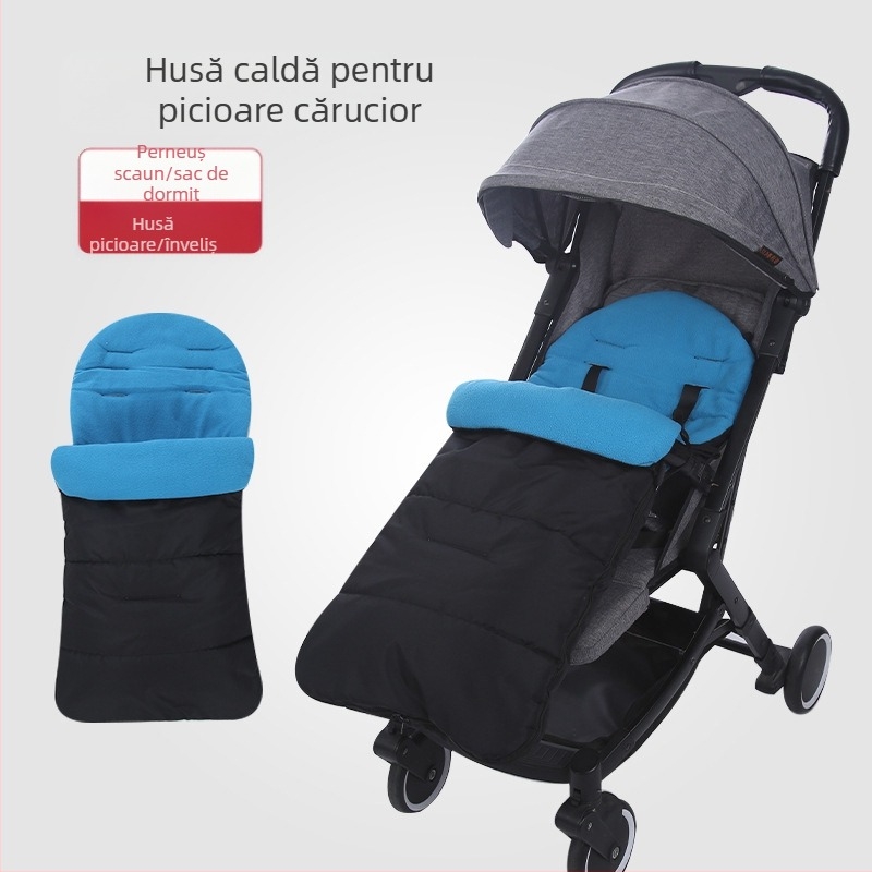 Pernă pentru cărucior pentru copii, peisaj înalt, umbrelă auto, multifuncțională, parbriz, pernă pentru dormit, husă pentru picioare, patru anotimpuri, universală, toamnă și iarnă