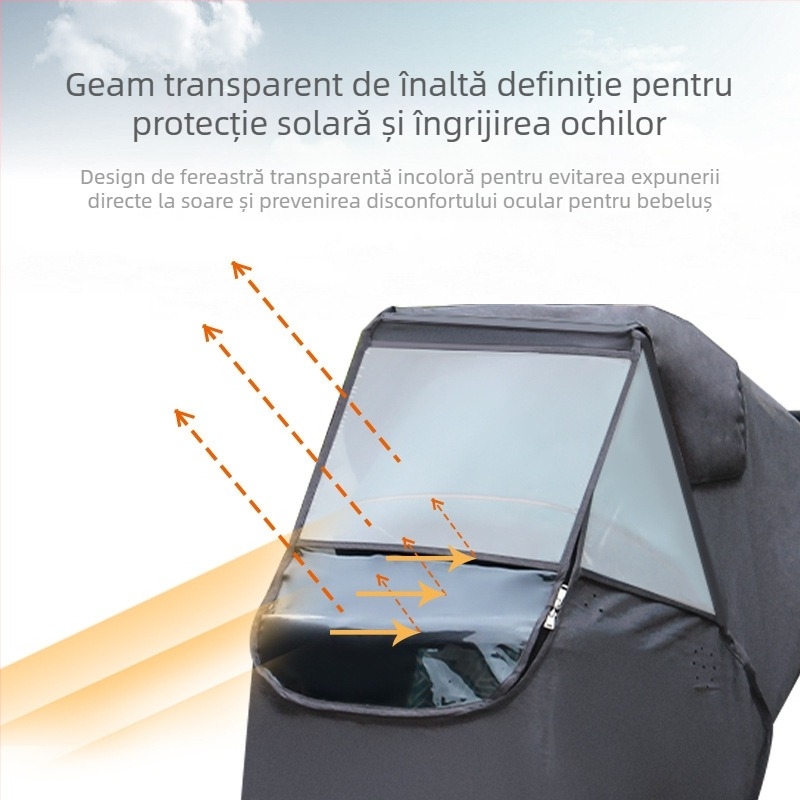 Husă de ploaie pentru cărucior pentru bebeluși, husă universală rezistentă la vânt, umbrelă pentru bebeluși, cărucior auto, pelerină de ploaie de protecție, husă impermeabilă de iarnă rezistentă la vânt