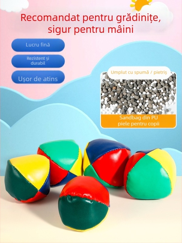 Sac de nisip PU, sac de nisip pentru copii, grădiniță, școală primară, elevi, sac de nisip lucrat manual, țintă de aruncare a sacului de nisip, joc de jucărie