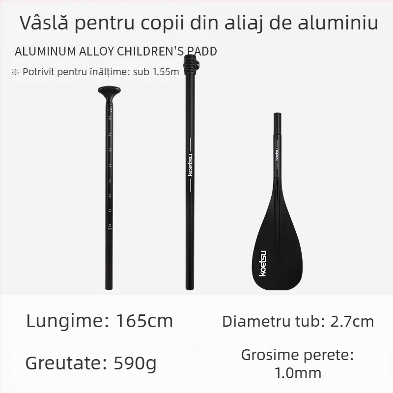 KOETSU Kote Su, placă de surf gonflabilă din carbon pentru copii, cu paletă din aliaj de aluminiu, accesorii pentru SUP, surfing