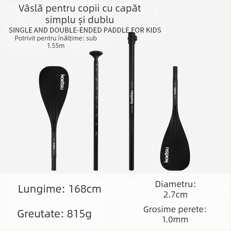 KOETSU Kote Su, placă de surf gonflabilă din carbon pentru copii, cu paletă din aliaj de aluminiu, accesorii pentru SUP, surfing