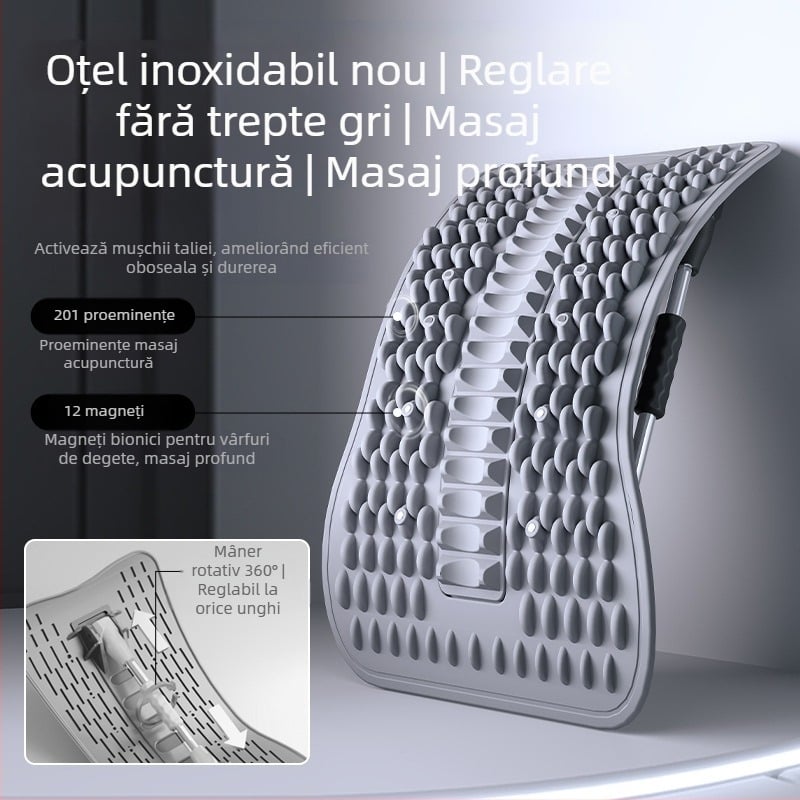Relaxant lombar, Ridicare talie, Întindere și tracțiune, Masaj spate, Echipament divin, Exerciții de corecție a coloanei vertebrale, Placă de susținere a taliei