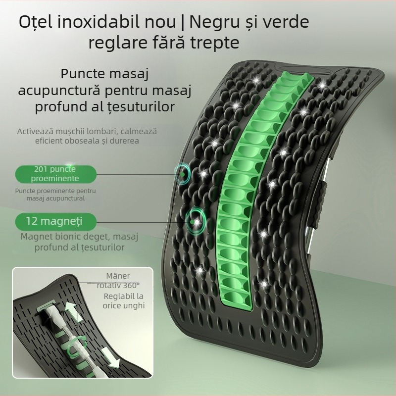 Relaxant lombar, Ridicare talie, Întindere și tracțiune, Masaj spate, Echipament divin, Exerciții de corecție a coloanei vertebrale, Placă de susținere a taliei