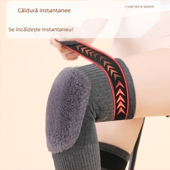 Genunchiere umplute pentru a menține picioarele reci și bătrâne calde pentru bărbați și femei, articulații pentru vârstnici, pernițe pentru picioare pentru a preveni ciclismul rece, lungite și îngroșate toamna și iarna
