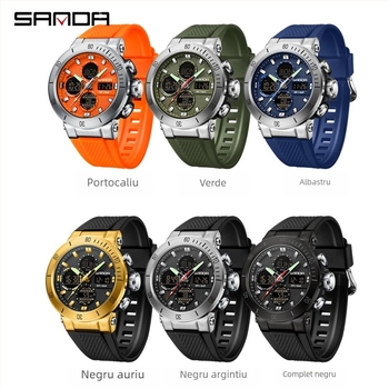 Sanda transfrontalieră populară ceas european și american la modă casual electronic ceas bărbătesc student sport impermeabil înot ceas