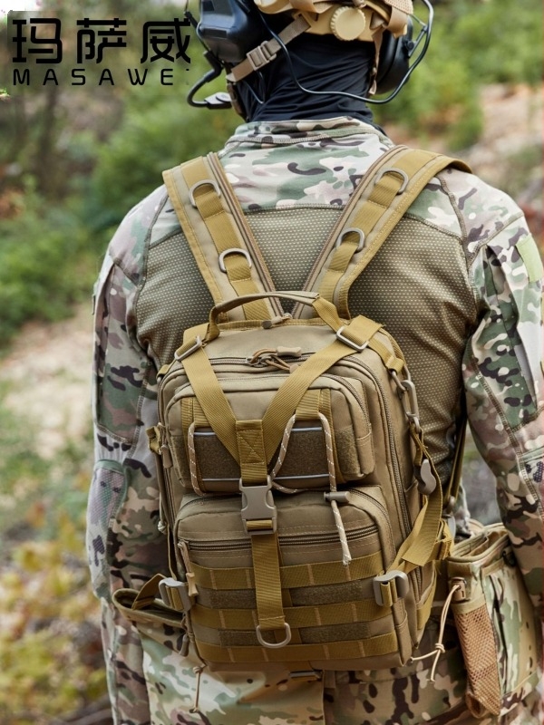 Geantă tactică pentru momeală în aer liber, geantă de pescuit multifuncțională de mare capacitate, geantă de piept camuflaj sportiv, geantă crossbody, rucsac pentru ciclism