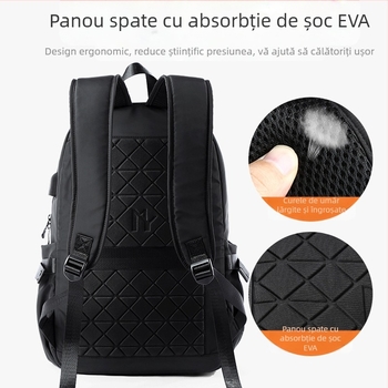 Prelucrare moda simplu rucsac bărbați la modă junior liceu student ghiozdan călătorie rucsac 16 inch computer geantă bărbați geantă