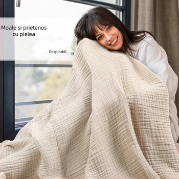 2024 Comerț exterior transfrontalier Amazon popular husă de pat din tifon, husă de pat, prosop confortabil universal pentru patru sezoane, respirabil