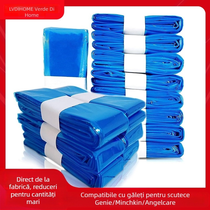 Amazon Găleată de scutece Sac de gunoi Găleată de scutece îngroșată Sac de gunoi Pliat Antibacterian și Miros Găleată de scutece Compatibil Sac