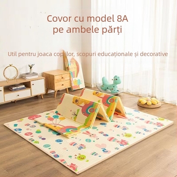 Covoraș de podea pentru bebeluși, pliabil, îngroșat, pentru acasă, pentru sufragerie, pentru copii, din spumă, inodor
