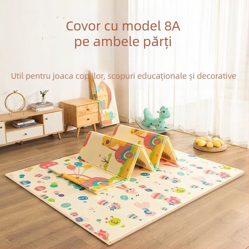 Covoraș de podea pentru bebeluși, pliabil, îngroșat, pentru acasă, pentru sufragerie, pentru copii, din spumă, inodor