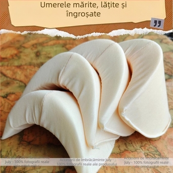 Pernă de umăr cu unghi drept, extra lărgită, îngroșată, din bumbac, pentru costum de scenă, pentru spectacole de rochie, pentru umeri