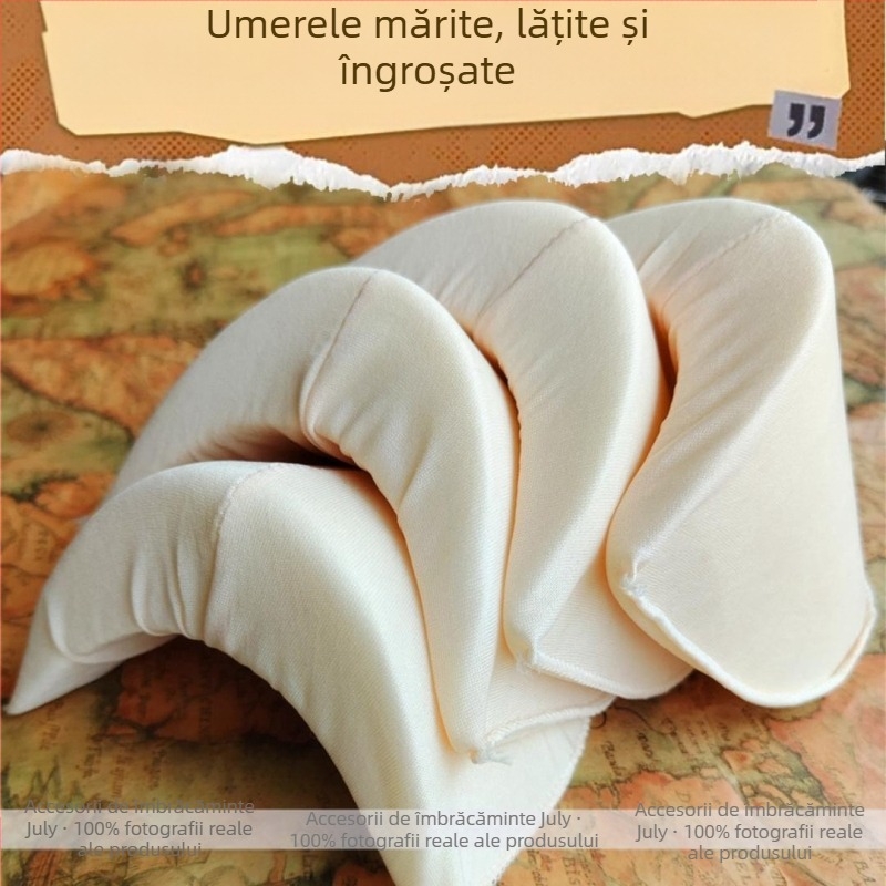 Pernă de umăr cu unghi drept, extra lărgită, îngroșată, din bumbac, pentru costum de scenă, pentru spectacole de rochie, pentru umeri