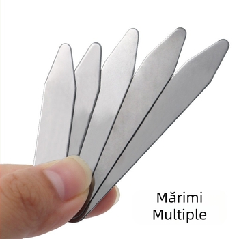 Clemă de fixare a colțului cămășii, accesorii de îmbrăcăminte, placă de guler metalică, placă de fier, colț de cămașă, inserție de bambus, accesorii de îmbrăcăminte, bretele de guler
