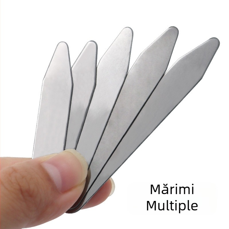Clemă de fixare a colțului cămășii, accesorii de îmbrăcăminte, placă de guler metalică, placă de fier, colț de cămașă, inserție de bambus, accesorii de îmbrăcăminte, bretele de guler