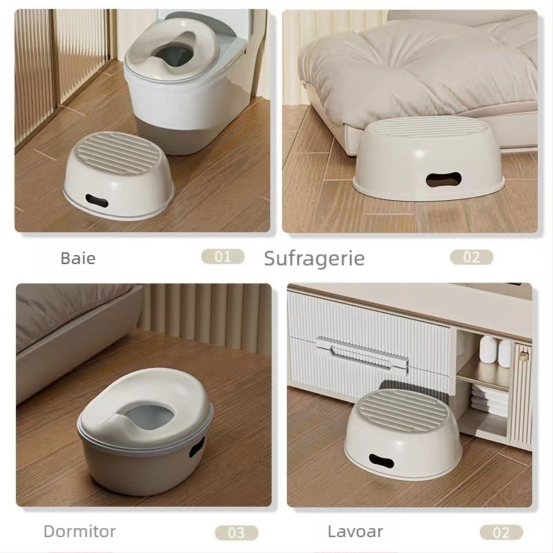 Toaletă pentru copii, trei în unu, pentru bebeluși, băieți și fete, scaun pentru bebeluși, scară, urină pentru bebeluși, toaletă multifuncțională pentru copii
