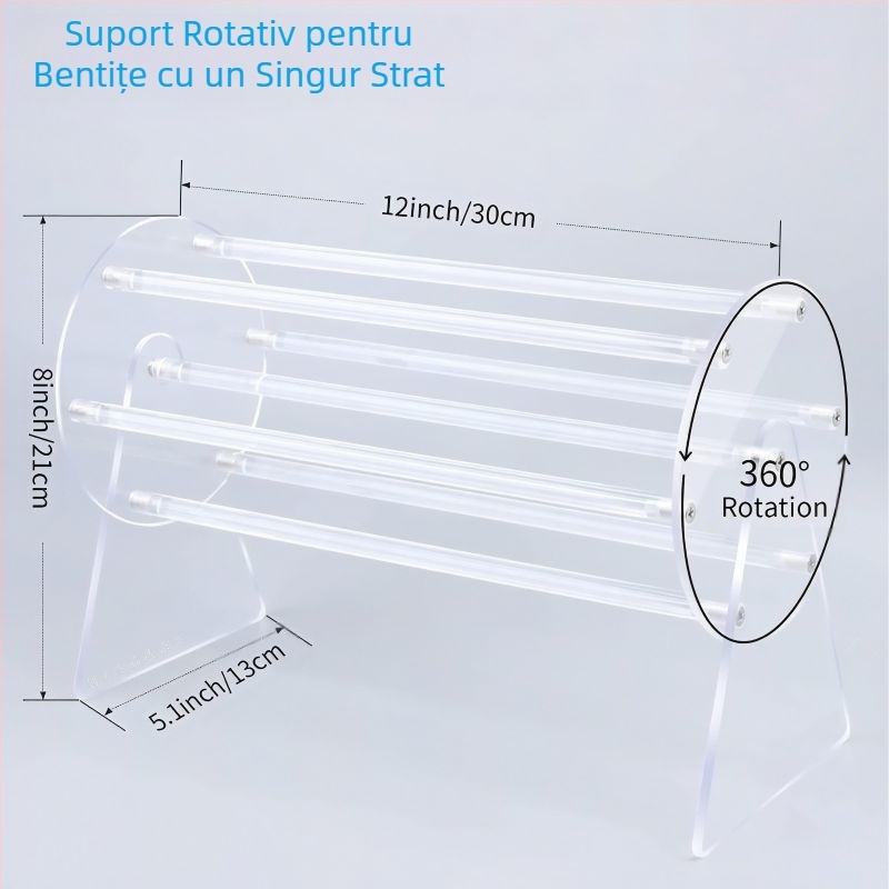 Raft de afișare pentru bentițe transfrontaliere, suport transparent pentru pălării, agrafe, eșarfă pentru bentițe, depozitare, raft de afișare pentru stick acrilic, raft pentru bentițe