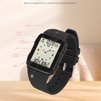 2025 Noul model lansat Multifuncțional Luminos Calendar Săptămânal Impermeabil Ceas digital la modă pentru elevii de școală primară și secundară