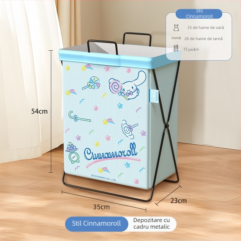 Coș de depozitare pentru haine murdare autentic Sanrio National, livrare gratuită, coș de depozitare pentru baie și dormitor, desene animate, Melody