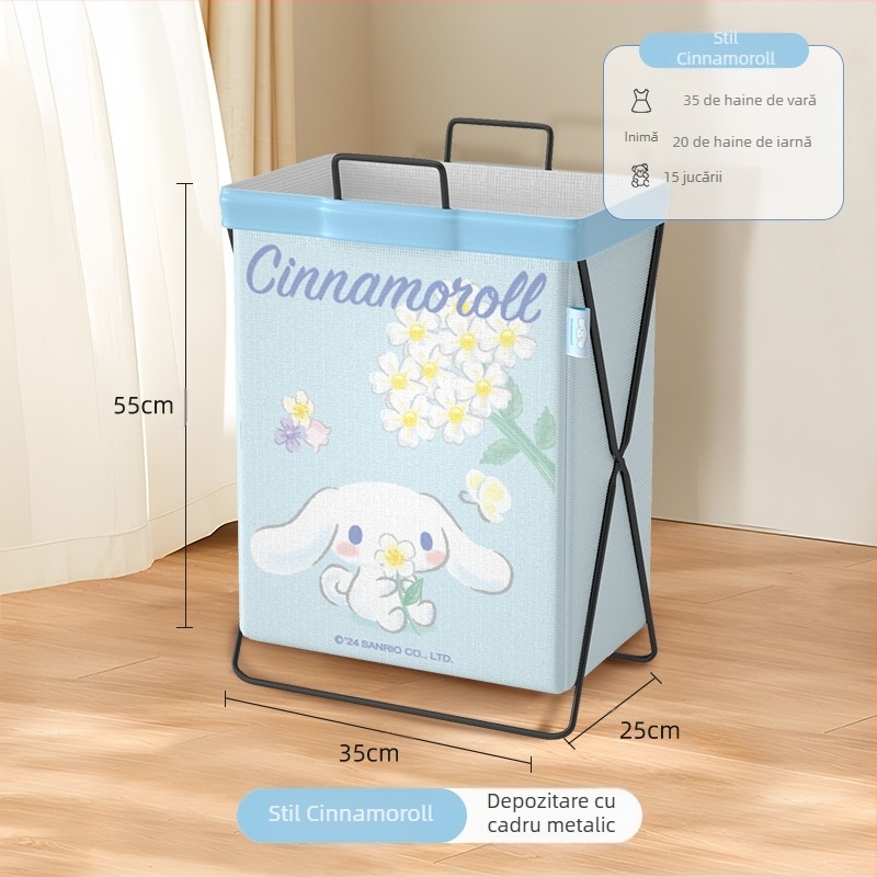 Coș de depozitare pentru haine murdare autentic Sanrio National, livrare gratuită, coș de depozitare pentru baie și dormitor, desene animate, Melody